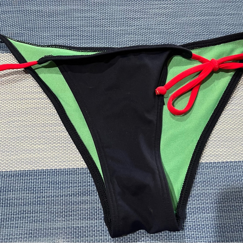 Hollister Blue and Green Sporty Bikini